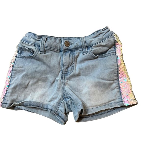Cat & Jack Girls Sparkly Sequin Shorts Sz M 7/8 Set of 3 - Picture 6 of 8